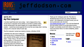 What Jeffdodson.com website looked like in 2017 (6 years ago)