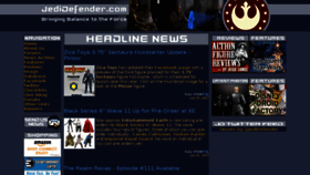 What Jedidefender.com website looked like in 2017 (6 years ago)