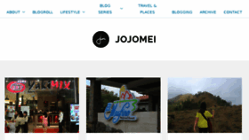 What Jojomei.com website looked like in 2017 (6 years ago)