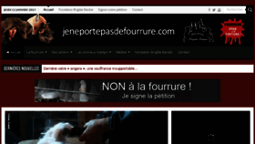What Jeneportepasdefourrure.com website looked like in 2017 (6 years ago)