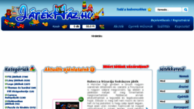 What Jatekhaz.hu website looked like in 2017 (6 years ago)