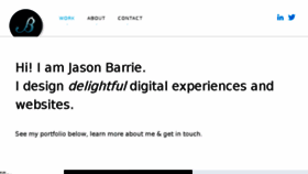 What Jasonbarrie.com website looked like in 2017 (6 years ago)