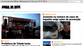 What Jornaldooeste.com.br website looked like in 2017 (6 years ago)