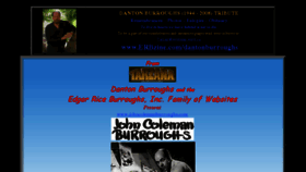 What Johncolemanburroughs.com website looked like in 2017 (6 years ago)