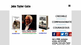 What Johntaylorgatto.com website looked like in 2017 (6 years ago)