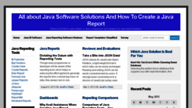 What Javareports.info website looked like in 2017 (6 years ago)