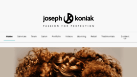 What Josephkoniak.com website looked like in 2017 (6 years ago)