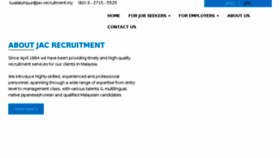 What Jac-recruitment.my website looked like in 2017 (6 years ago)