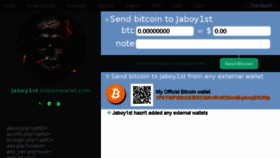 What Jaboy1st.bitcoinwallet.com website looked like in 2017 (6 years ago)