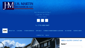 What Jhmartinmechanical.com website looked like in 2017 (6 years ago)