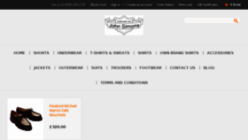 What Johnsimons.co.uk website looked like in 2017 (6 years ago)