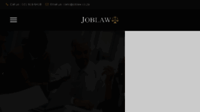 What Joblaw.co.za website looked like in 2017 (6 years ago)