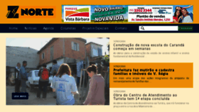What Jornalznorte.com.br website looked like in 2017 (6 years ago)