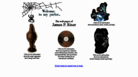 What Jamesriser.com website looked like in 2017 (6 years ago)