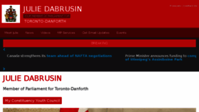 What Juliedabrusin.ca website looked like in 2017 (6 years ago)