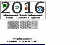 What Jahreskalender.com website looked like in 2017 (6 years ago)