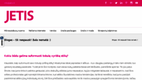What Jetis.lt website looked like in 2017 (6 years ago)