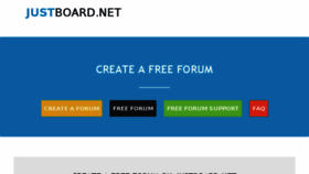 What Justboard.net website looked like in 2017 (6 years ago)