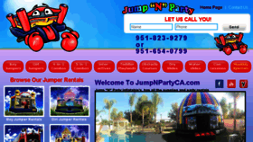 What Jumpnpartyca.com website looked like in 2017 (6 years ago)