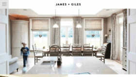 What Jamesandgiles.com website looked like in 2017 (6 years ago)