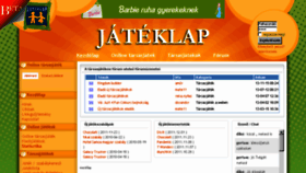 What Jateklap.hu website looked like in 2017 (6 years ago)