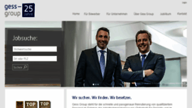 What Job-gess.de website looked like in 2017 (6 years ago)