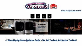 What Jjglossappliance.com website looked like in 2017 (6 years ago)
