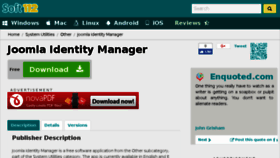 What Joomla-identity-manager.soft112.com website looked like in 2017 (6 years ago)