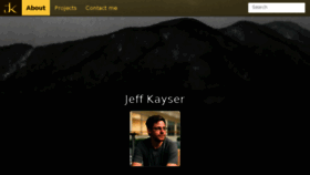What Jeffkayser.com website looked like in 2017 (6 years ago)