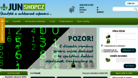What Junshop.cz website looked like in 2017 (6 years ago)