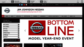 What Jimjohnsonnissan.com website looked like in 2017 (6 years ago)