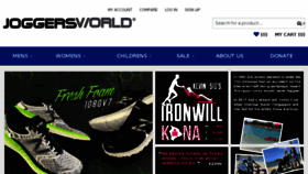 What Joggersworld.com.au website looked like in 2017 (6 years ago)