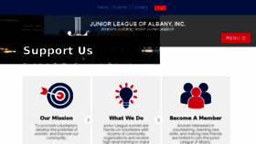 What Juniorleaguealbany.org website looked like in 2017 (6 years ago)