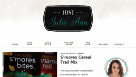 What Justjulieann.com website looked like in 2017 (6 years ago)