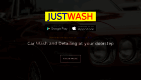 What Justwashapp.com website looked like in 2017 (6 years ago)