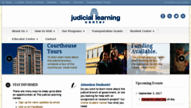 What Judiciallearningcenter.org website looked like in 2017 (6 years ago)