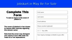 What Jobskart.in website looked like in 2017 (6 years ago)