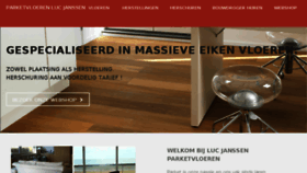 What Janssenparketvloeren.be website looked like in 2017 (6 years ago)