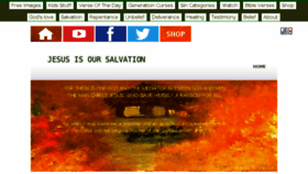 What Jesusisoursalvation.com website looked like in 2017 (6 years ago)