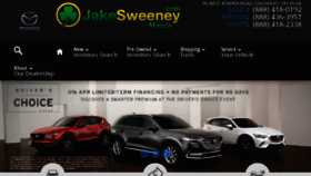 What Jakesweeneymazda.com website looked like in 2017 (6 years ago)