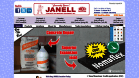 What Janell.com website looked like in 2017 (6 years ago)