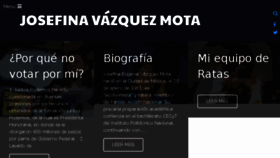 What Josefina.mx website looked like in 2017 (6 years ago)