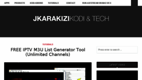 What Jkarakizi.com website looked like in 2017 (6 years ago)