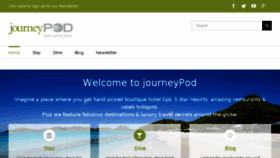 What Journeypod.com website looked like in 2017 (6 years ago)