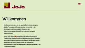 What Jojo.de website looked like in 2017 (6 years ago)