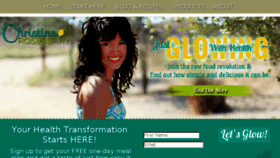 What Justglowingwithhealth.com website looked like in 2017 (6 years ago)
