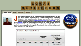 What Jonasmartinsson.50webs.com website looked like in 2017 (6 years ago)