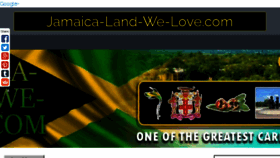 What Jamaica-land-we-love.com website looked like in 2017 (6 years ago)