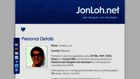What Jonloh.net website looked like in 2017 (6 years ago)