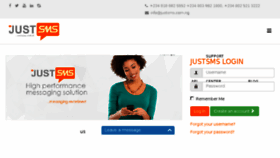 What Justsms.com.ng website looked like in 2017 (6 years ago)
